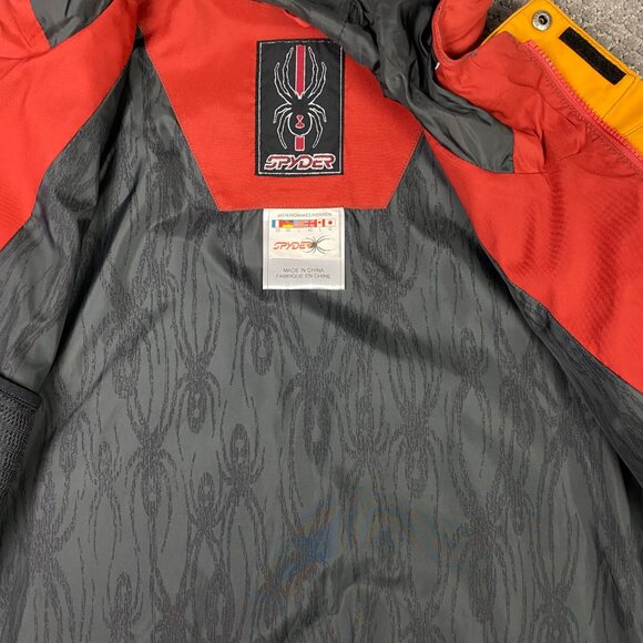 Vintage Spyder XT Snowboard Jacket Men's Large Red Ski Winter Hooded Nylon - Picture 11 of 16